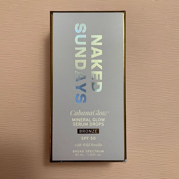 Naked Sundays CabanaGlow SPF 50 Glow Serum Drops Trio Bronze Illuminating Pearl - Picture 6 of 14